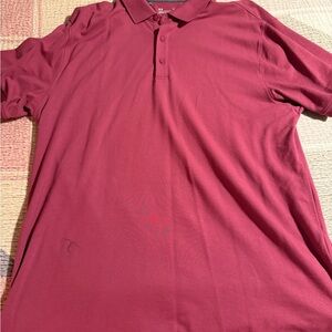 Men’s Under Armour Polo Shirt - Maroon size xl